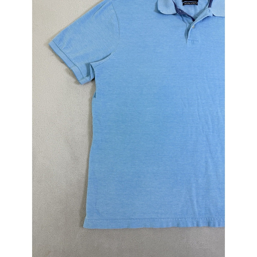 Chaps Pique Polo Shirt Mens XL Blue Short Sleeve Classic Casual Cotton - Picture 5 of 16